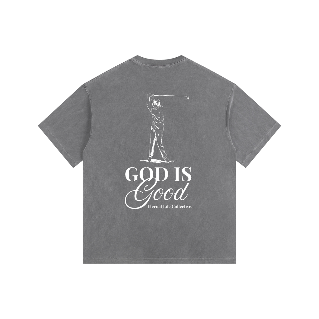Gray God is Good Oversized T-Shirt