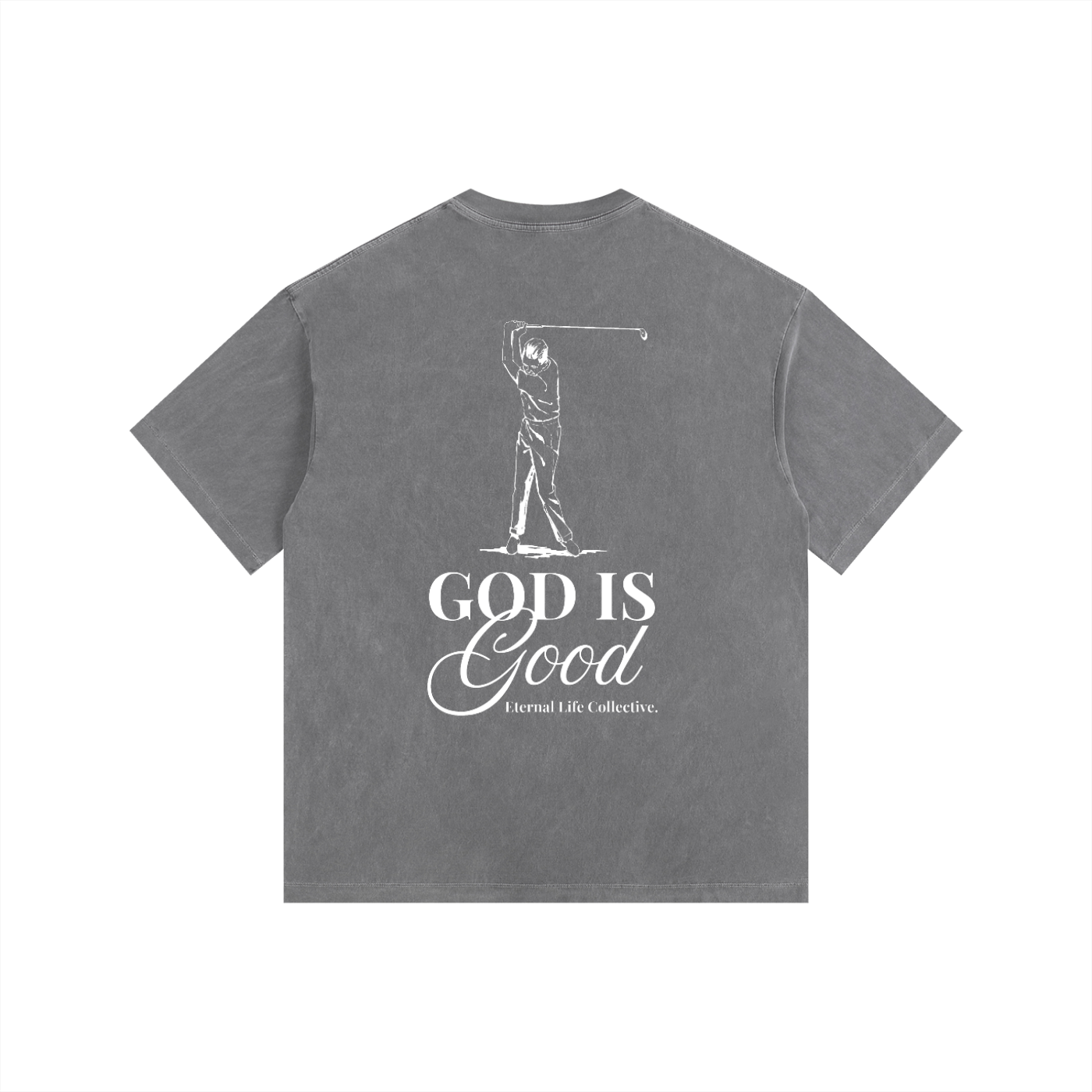 Gray God is Good Oversized T-Shirt