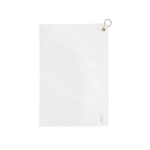 Black Embroided John 3:16 Microfiber Towel