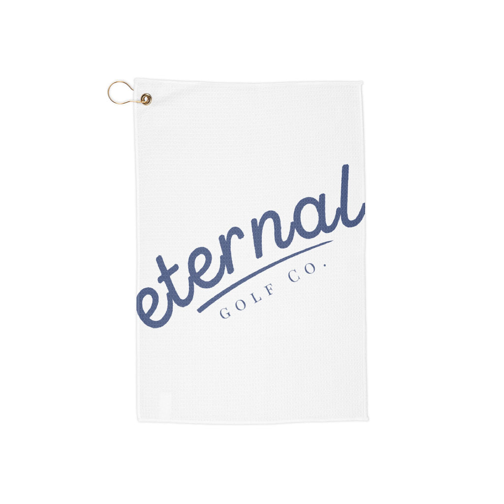 Ocean Blue Embroided Microfiber Towel