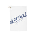 Ocean Blue Embroided Microfiber Towel