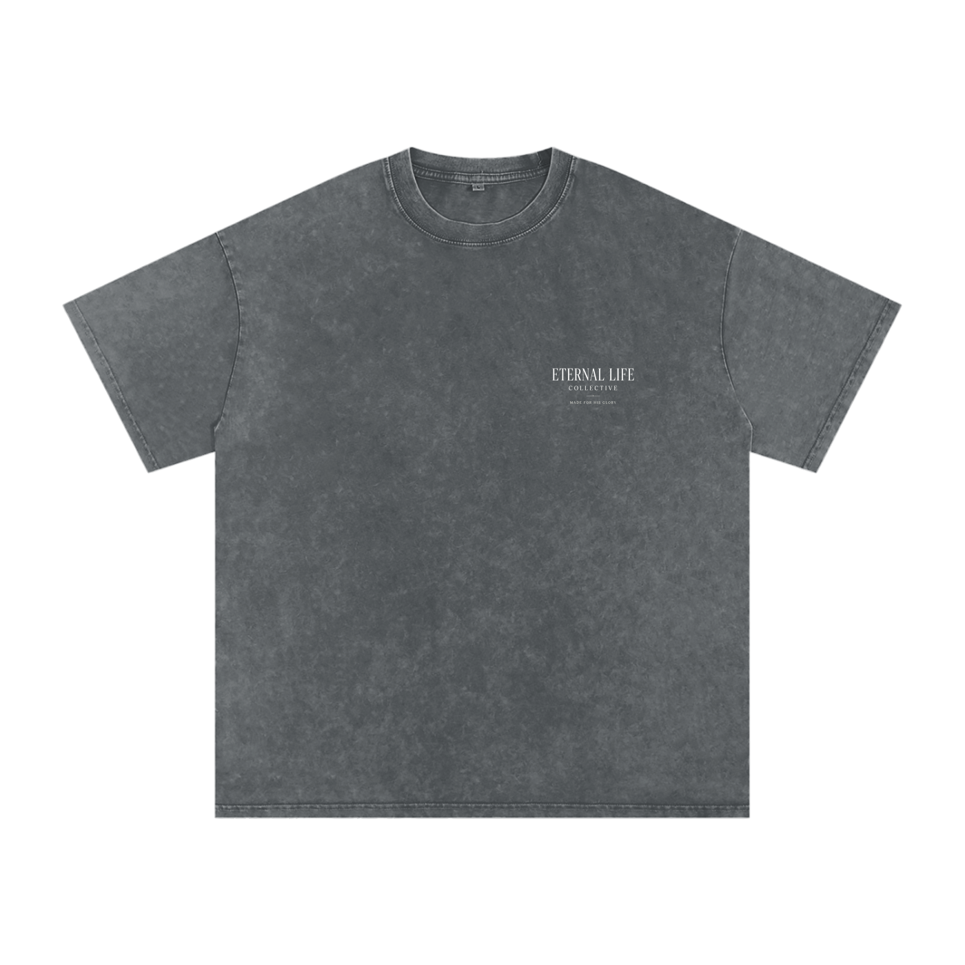 Gray Snow Washed Oversized Shirt
