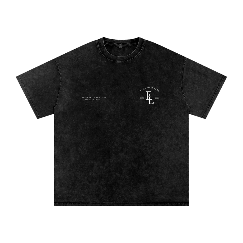 Black Snow Washed Oversized Shirt