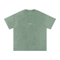 Green Snow Washed Oversized Shirt
