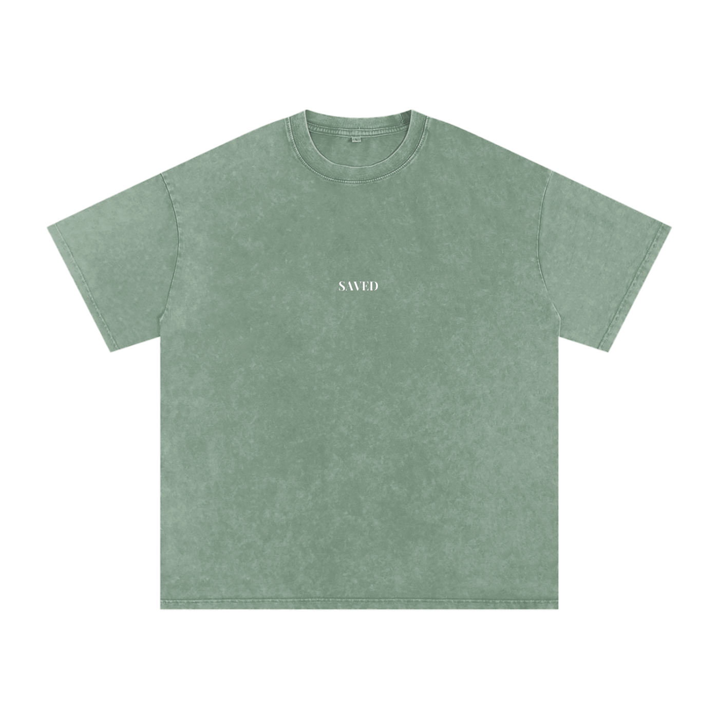 Green Snow Washed Oversized Shirt