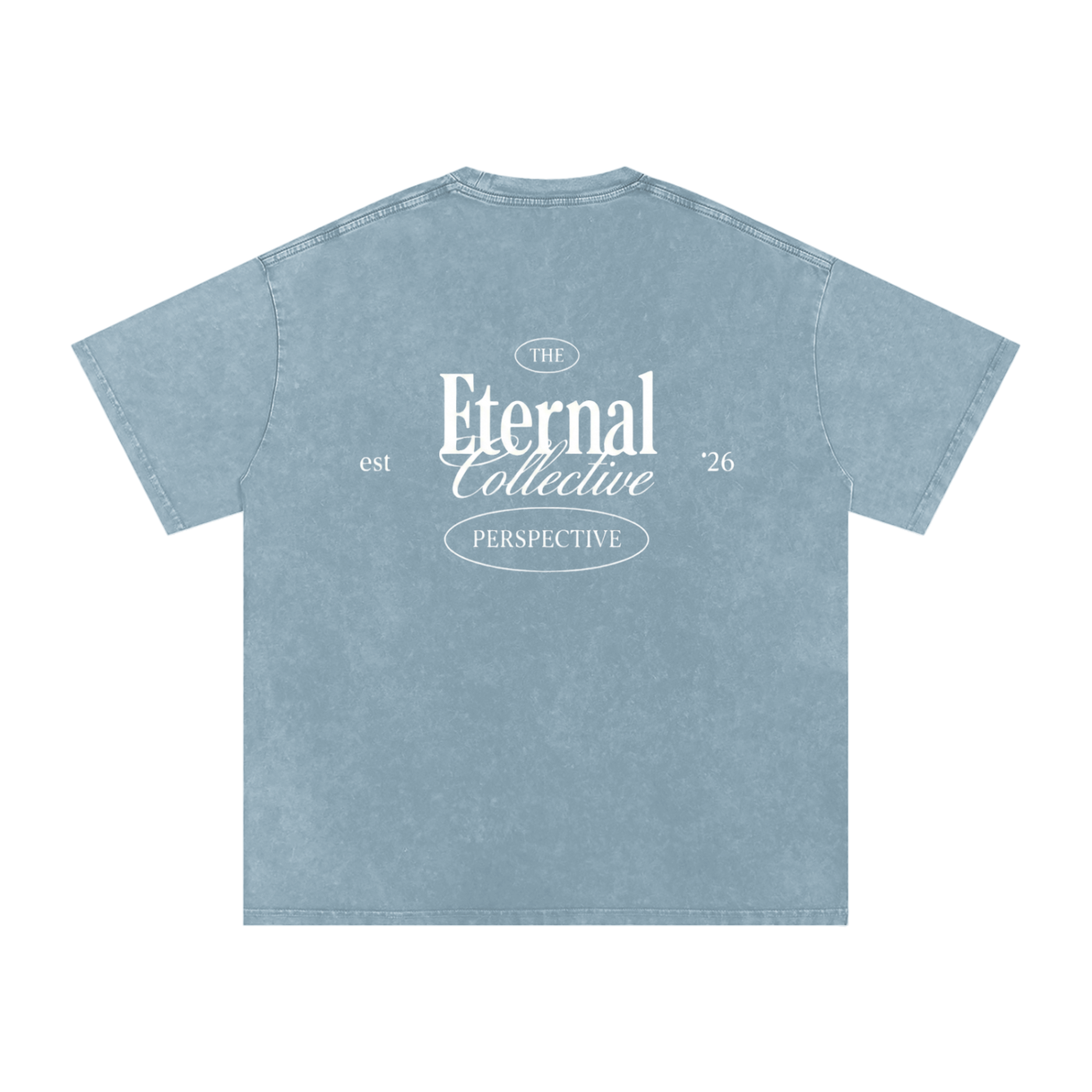 Light Blue Snow Washed Oversized Shirt