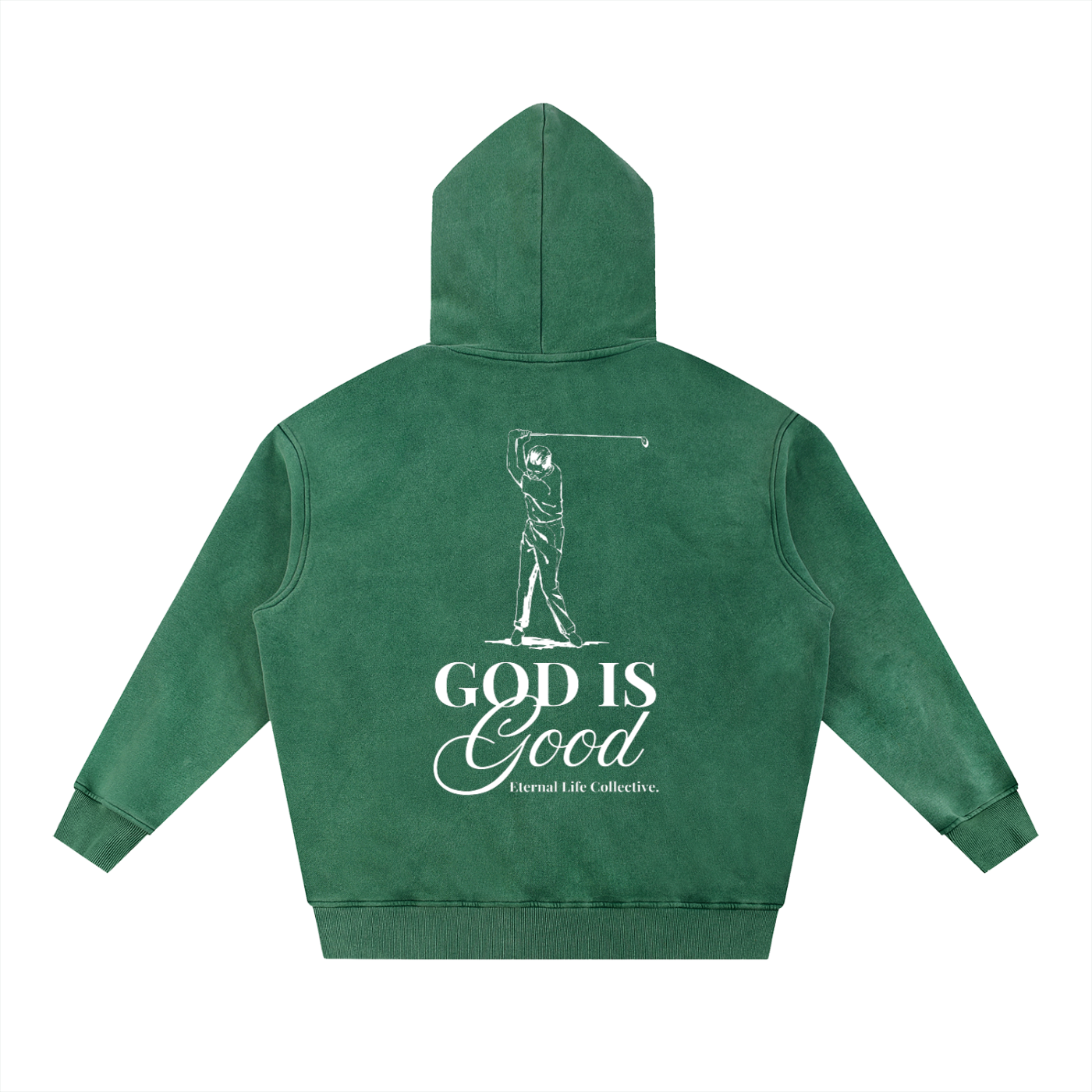 Dark Green God is Good Hoodie