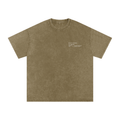 Light Brown Snow Washed Oversized Shirt