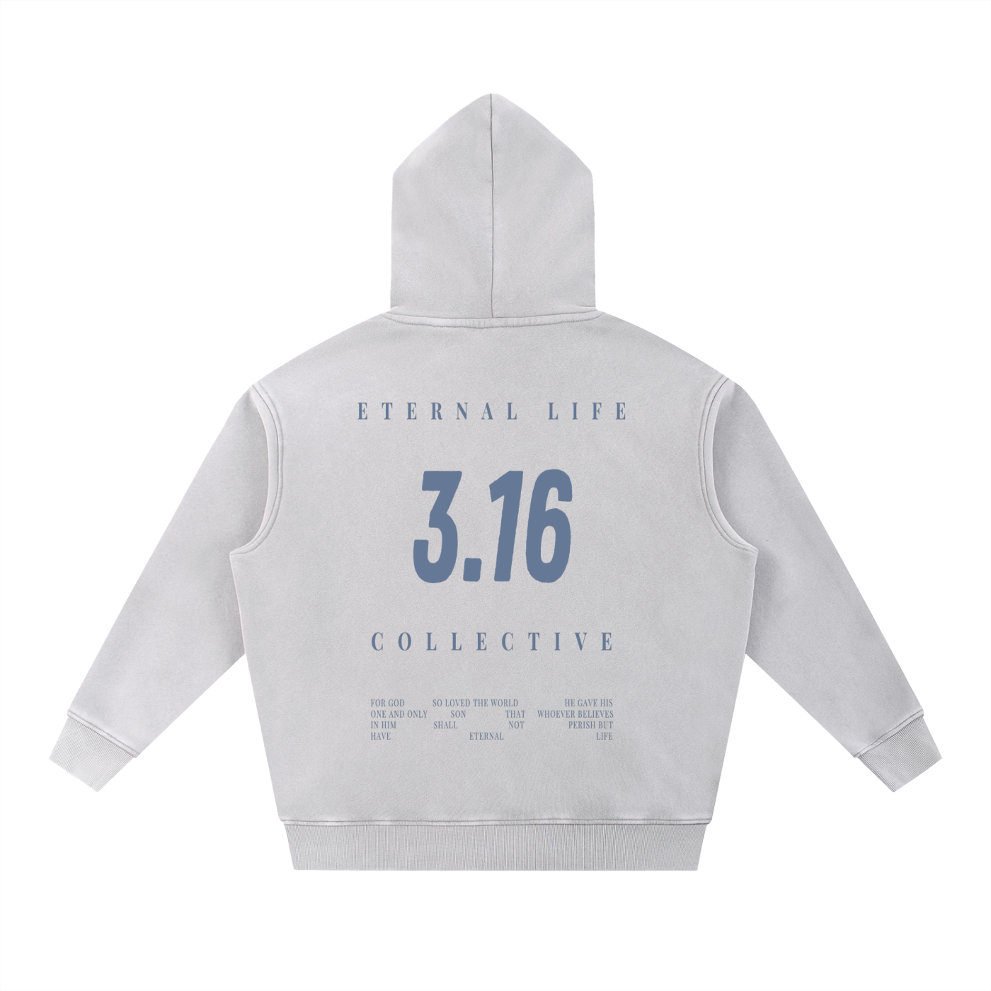 Light Gray John 3:16 Hoodie