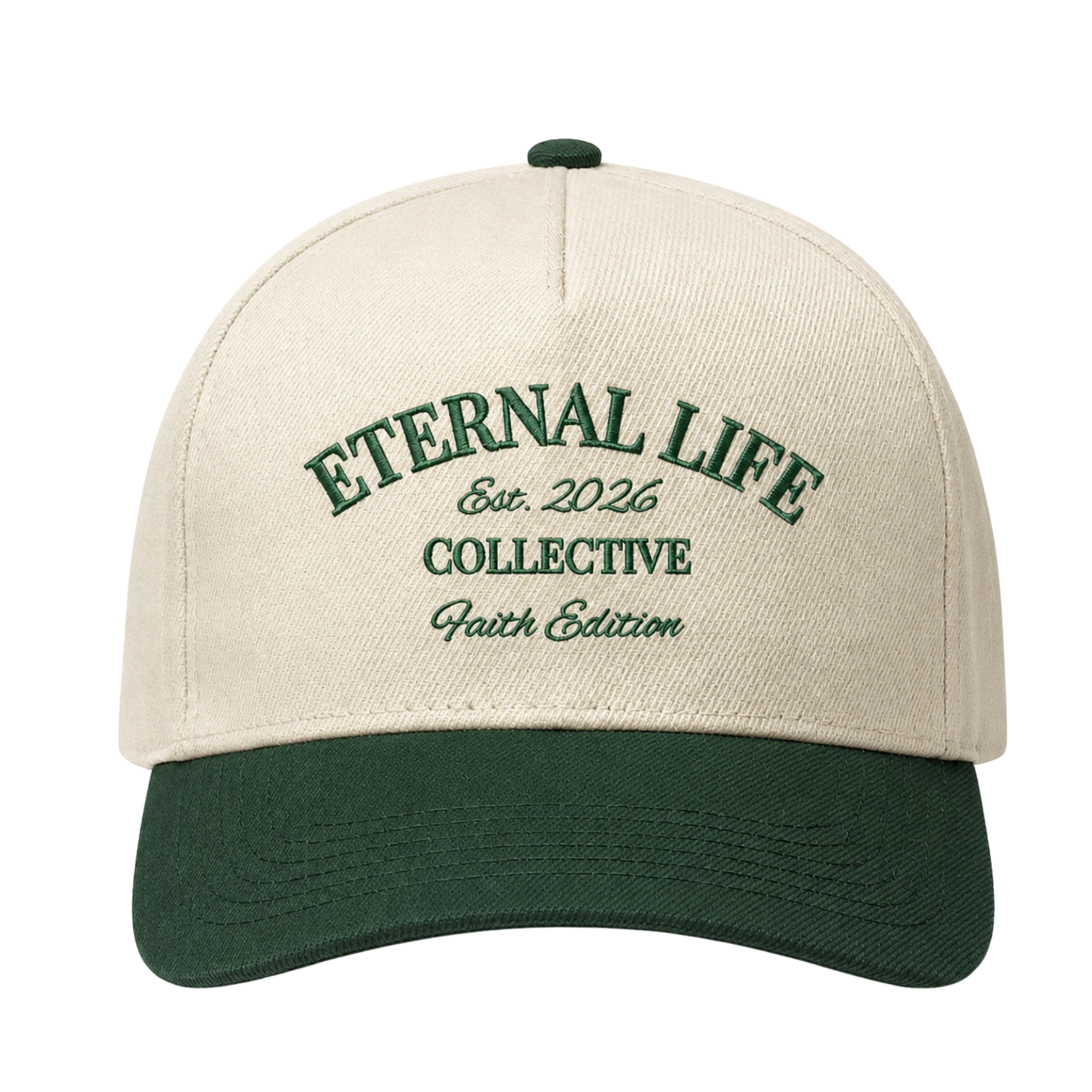 Forest Green Faith Edition Structured Hat