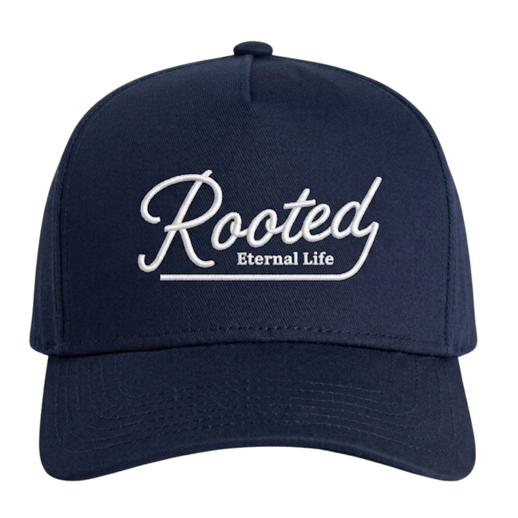 Navy Rooted Structured Hat