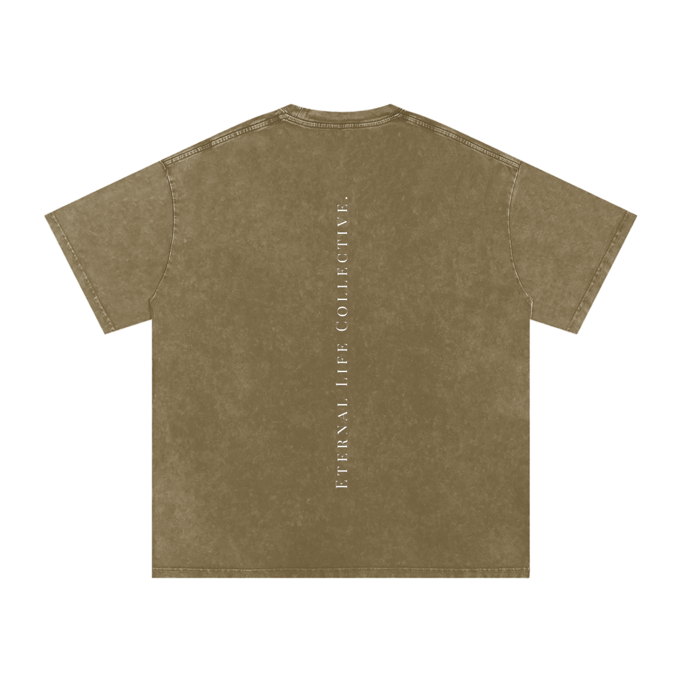 Light Brown Snow Washed Oversized Shirt
