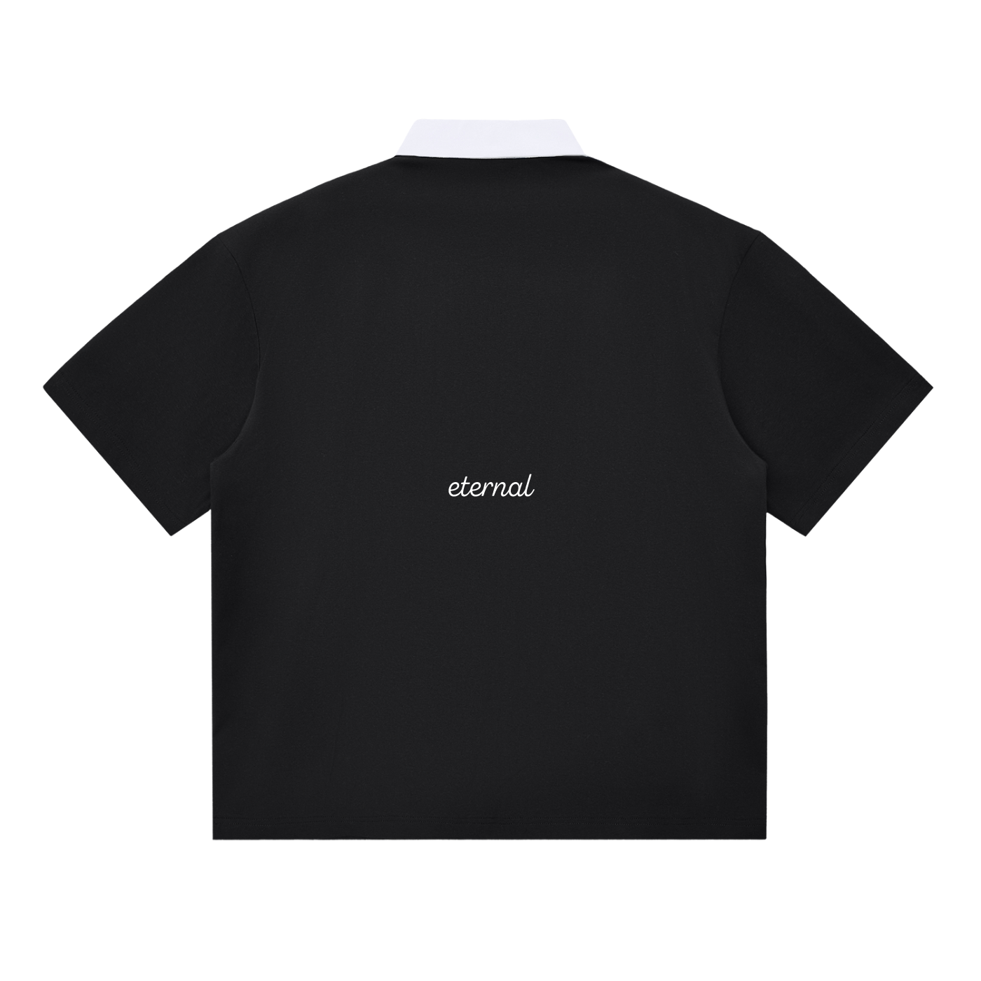 Black Essential Contrast Polo