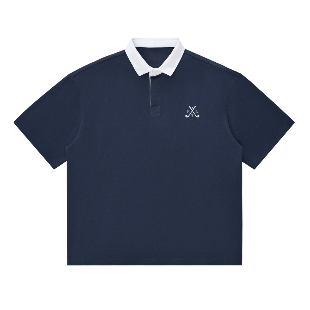 Navy Essential Contrast Polo